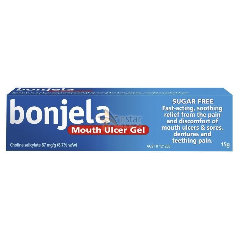 药房产品 Bonjela 保治灵口腔溃疡软膏四个月以上及成人 Nstar Pharmacy 领先的新西兰nstar 药房