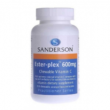 Sanderson Sanderson 脂化维生素c咀嚼片600mg Nstar Pharmacy 领先的新西兰nstar 药房